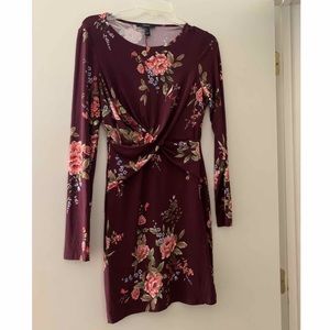 Long Sleeve Flower Dress